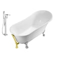thumbnail image 2 of Tub, Faucet and Tray Set Streamline 59" Clawfoot NH340CH-GLD-100, 2 of 5