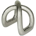 thumbnail image 5 of 8" x 8" Silver Porcelain Arched Abstract Sculpture, by CosmoLiving by Cosmopolitan, 5 of 7