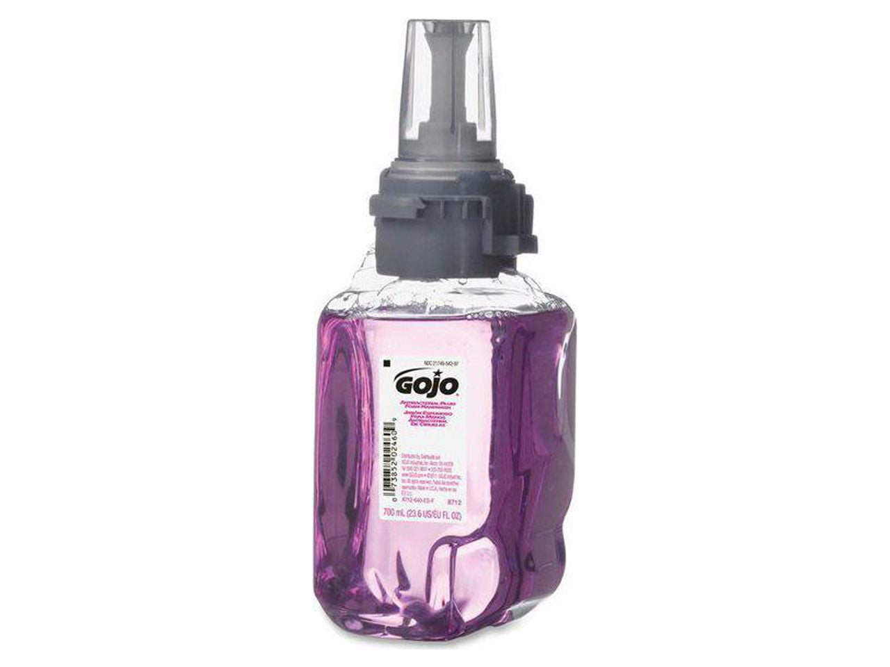 GOJO® Antibacterial Foam Hand Wash Refill for ADX-7 Dispensers, Plum Scent, 700 mL, 4/Carton