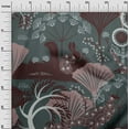 thumbnail image 3 of oneOone Polyester Spandex Teal Green Fabric Abstracts Dress Material Fabric Print Fabric By The Yard 56 Inch Wide, 3 of 4