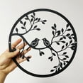 thumbnail image 2 of ACOPELO Tree of Life Wall Sculptures Art Deco Round Loving birds Wall Decor 1 Count, 2 of 7