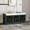 AntiqueNavy-Wood, variant on Wulawindy Rustic Storage Bench with 3 Removable Classic Rattan Basket , Entryway Bench with Removable Cushion