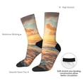 thumbnail image 4 of Vsdgher Tropical Sunset Beach Scene Crew Socks for Men & Women, Breathable Casual Athletic Ankle Socks, 4 of 6