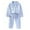 X#424Light Blue737, variant on CAIVO Child Girls Thermal Outfit Sets Soft Double Velvet Long Sleeve Two Piece Outfit Sets Tops Pants Cozy Winter Home Toddler Kids With Lapel Collar 15-16 Years