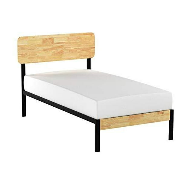 Zinus Tuscan Metal Wood Platform Bed with Wood Slat Support
