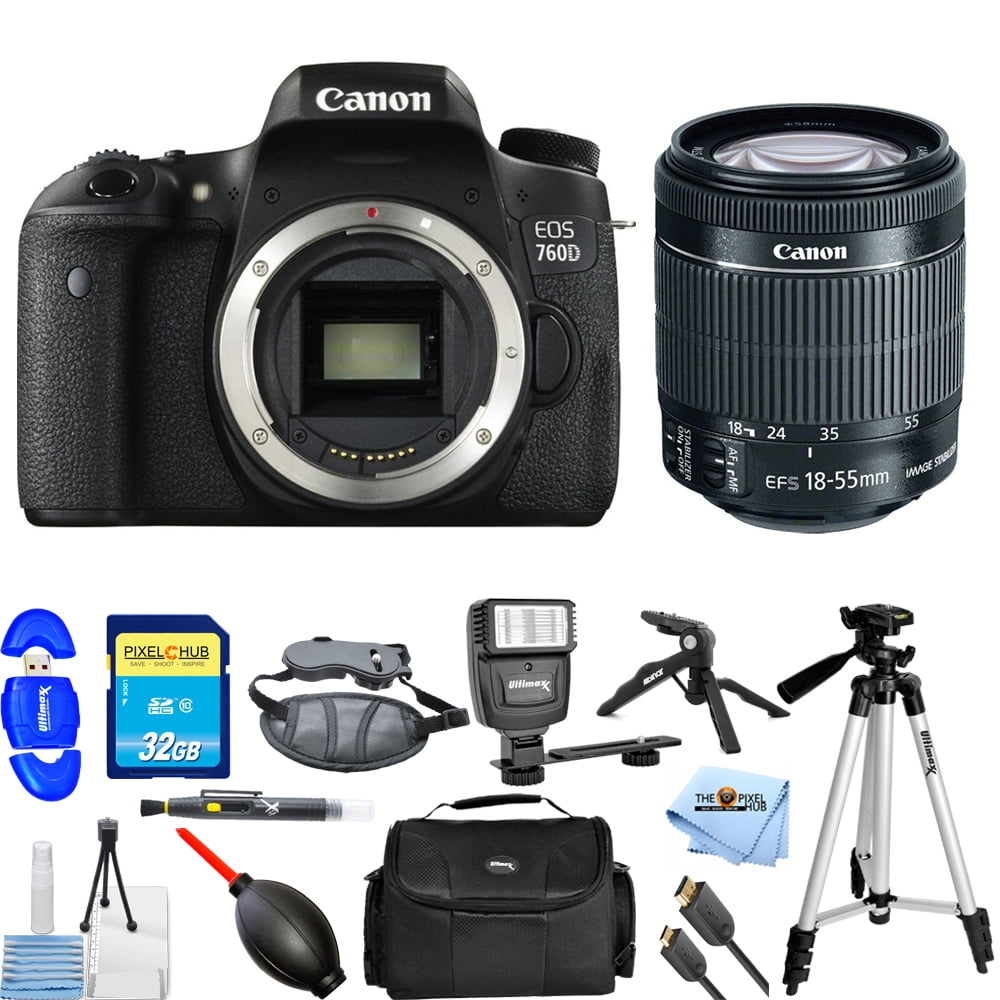 condensor film Kip Canon EOS 760D/T6s With EF-S 18-55mm f/3.5-5.6 IS STM Lens MEGA BUNDLE -  Walmart.com
