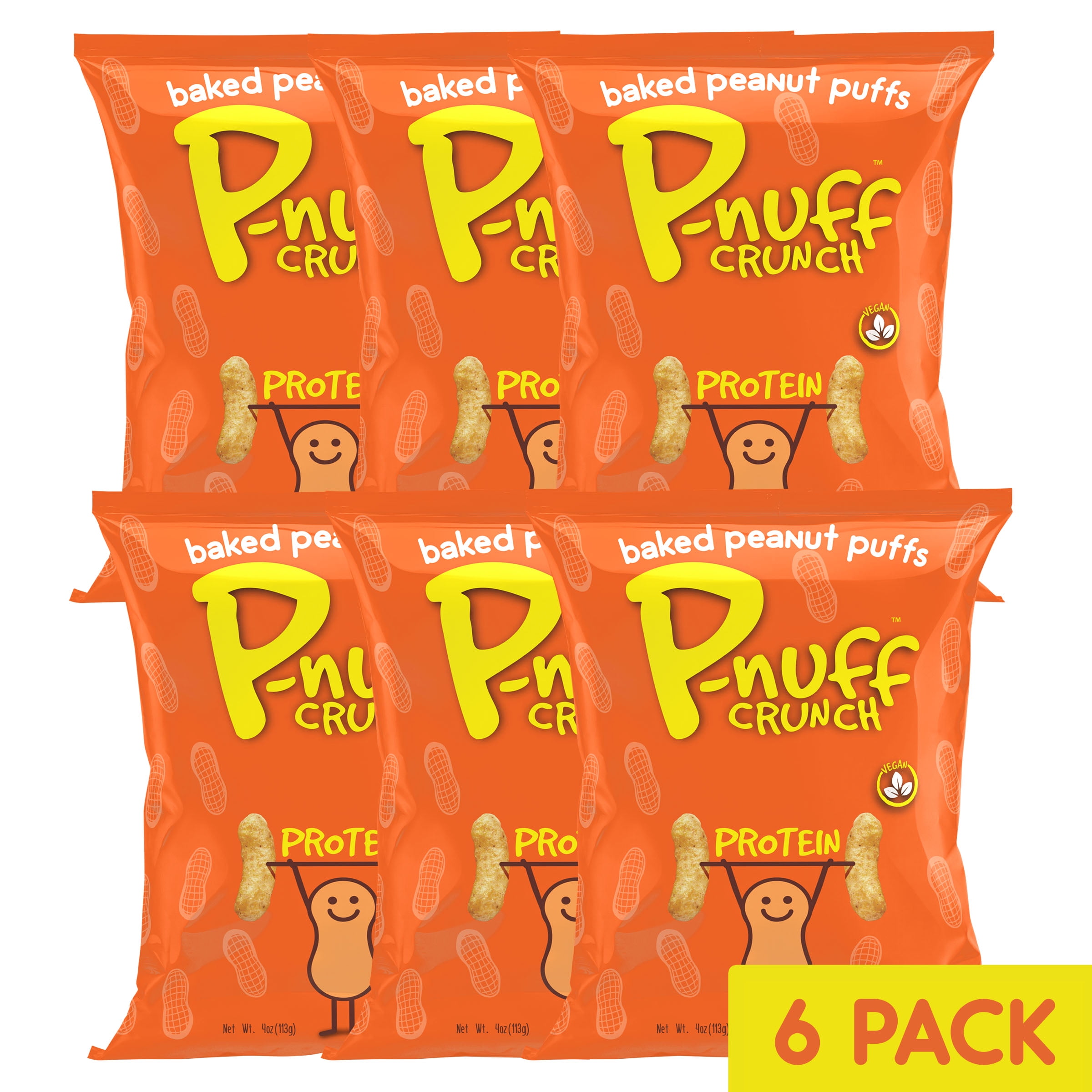 Pnuff Crunch Peanut Puffs Plant Based Protein Snack Healthy Snack