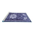 thumbnail image 2 of Ahgly Company Machine Washable Indoor Rectangle Persian Blue Traditional Area Rugs, 2' x 3', 2 of 4