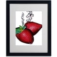 thumbnail image 2 of Trademark Fine Art "Strawberry Splash II" Framed Matted Art by Roderick Stevens, 2 of 2