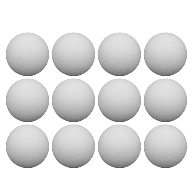 OULII Tabletop Football 12Pcs White ABS Mini Balls for Rainy Day Activity