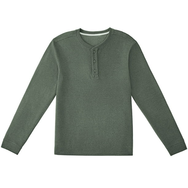 新品　Local GOLF | Henley Thermal MOCK NECK Mens Thermal 1/4 Zip Mock Merino Wool Golf Pullover