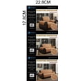 thumbnail image 2 of Kashi Home Microsuede Box Cushion Loveseat Slipcover Beige, 2 of 2