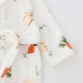 thumbnail image 7 of NOLDARES Kids Hooded Bathrobe Girls Soft Plush Hooded Flannel Pajamas Sleepwear Boys Spa Robe,White,2-3 Y, 7 of 7