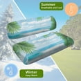 thumbnail image 5 of Binienty 2 Piece Golf Cart Seat Covers 2 Passenger Tropical Palm Tree Golf Car Seat Towel Covers for EZGO TXT RXV/Club Car DS Precedent All Weather Golfcart Seats Cover Kit, 5 of 8