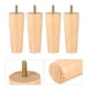 thumbnail image 3 of 4 patas de mesa de madera maciza para muebles, resistentes y cónicas., 3 of 6