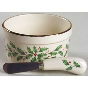Lenox Holiday All Purpose Bowl - Lenox Holiday Dip Bowl with Spreader