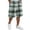 FF27_Green, variant on Resicozy Mens Casual Plaid Shorts 2026 Casual Relaxed Fit Elastic Waist Drawstring Short with Pockets Dark Gray 4XL