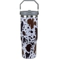 thumbnail image 1 of Tasse à Café 30 oz Imprimé Vache Isolée avec Poignée et Paille Rabattable en Acier Inoxydable Cadeaux Uniques pour Femmes, 1 of 6