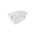 thumbnail image 3 of Contenedor de Plástico Transparente con Tapa y Asa con Cierre Clip, Recipiente Organizador Versátil Multiusos Transparente para Fácil Identificación, Capacidad 600 ml, 3 of 3