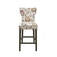 thumbnail image 3 of Madison Park Avila 25" Solid Wood and Polyester Counter Stool in Orange, 3 of 8