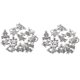 thumbnail image 4 of Dijes antiguos del zodíaco Yashi para hacer joyas 24 piezas Plata antigua, 4 of 5