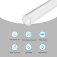 thumbnail image 3 of Unique Bargains Tuyau Acrylique Transparent Tube Rond Rigide 24mm ID 30mm OD 6 Pouces pour Lampes et Lanternes Système de Refroidissement par Eau, 3 of 6