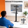 thumbnail image 2 of Yescom Rolling TV Stand Mobile TV Cart for 32" to 65" LCD LED Screen TVs Office Lecture, 2 of 9