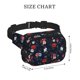 thumbnail image 4 of Disketp Vintage Rose Riñonera de Doble Capa, Bolsa de Cintura Ajustable para Viajes, Correr y Senderismo, Riñonera Ligera para Hombre y Mujer, 4 of 9