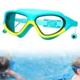 thumbnail image 3 of Gafas de natación shamjiam para niños con tapones para los oídos Amarillo verde, 3 of 5