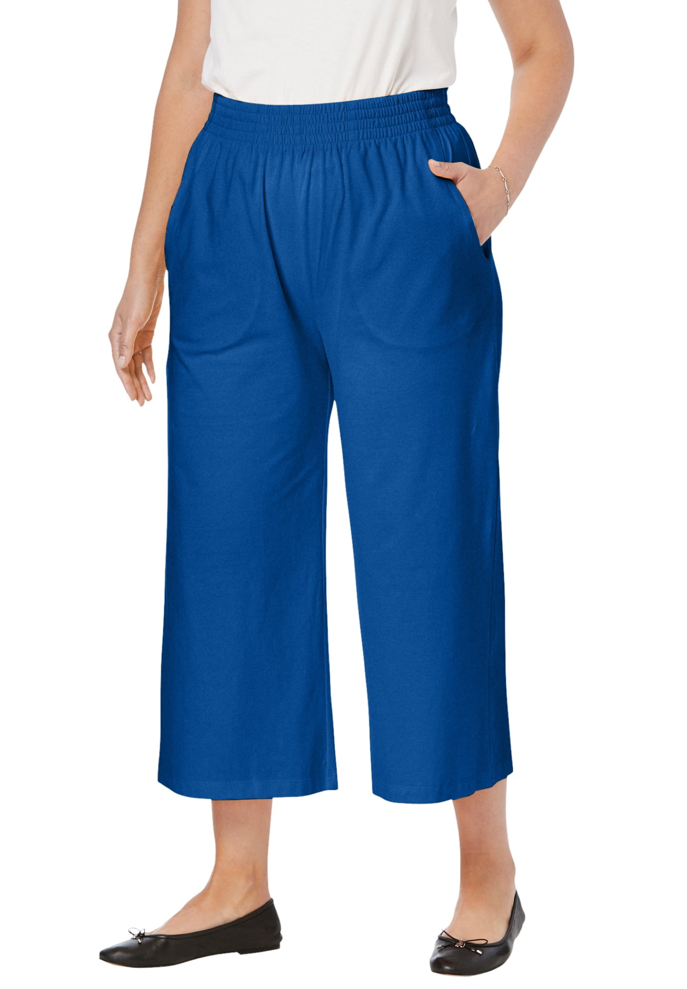 Jersey Knit Wide Leg Pant Pant 