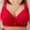 Red, variant on Push-up Bras for Women Wireless Beige Large Bust Solid Bra Brasiers Women 36