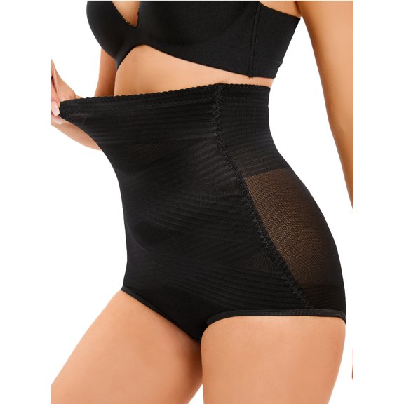 SAYFUT Butt Lifter Padded Underwear for Women Firm Control Tummy Brief Padded Boyshort Panties Body Shaper