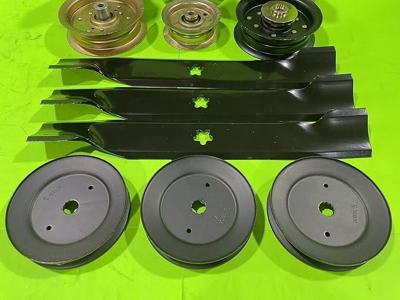 G5000 48" LAWN MOWER DECK PARTS KIT SPINDLES BLADES BELT PULLEYS FITS CRAFTSMAN