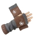 thumbnail image 2 of Warop Women's Embroidered Thermal Gloves, Insulated Winter Gloves for Outdoor Activities, 2 of 3