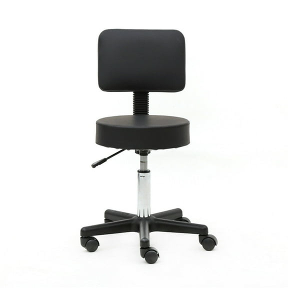 UBesGoo Adjustable Height Salon Stool Barber Massage Spa Chair Tattoo with Back Rest
