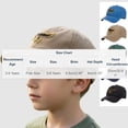 thumbnail image 4 of CYRBOKO Cotton, Sun Protection Breathable Cotton Adjustable Baseball Caps for Kids Green Size 2-6 T, 4 of 6
