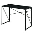 thumbnail image 3 of Convenience Concepts 29.50" Tall Xtra Folding Desk with Charging Station, Black/Black, 3 of 12