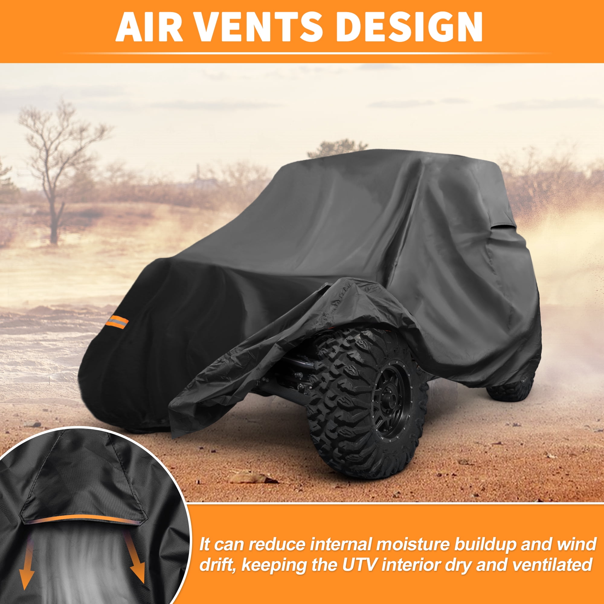 Unique Bargains UTV Cover for Yamaha YXZ1000R 2 Seaters Waterproof Side by Side Cover