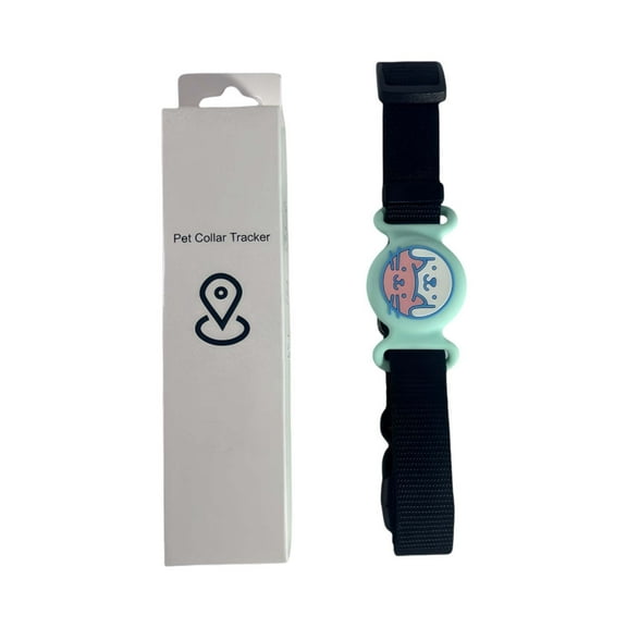 Mini Pet Tracker Waterproof Dog Cat GPS Tracker Cute Bell Shape for iOS & Android Worldwide Location Tracking No Extra Fees Suitable for Any Collar (Blue)