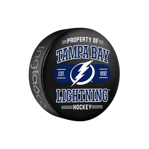 Tampa Bay Officially Licensed Property Of Design Hockey Puck
