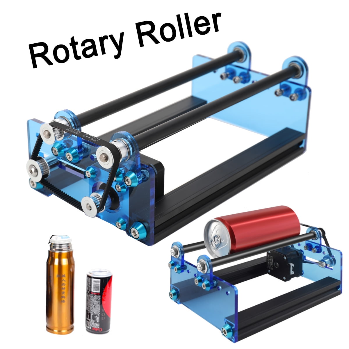 TABODD Laser Engraver Y-axis Rotary Roller Engraving Module for Cylindrical Objects