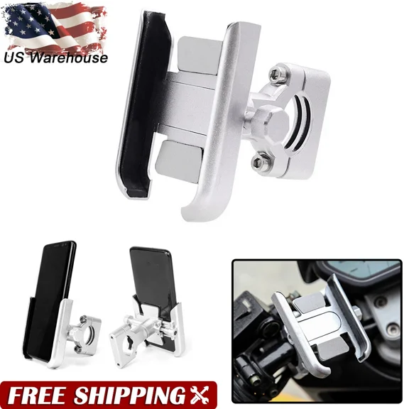 KLYNE- Aluminum Motorcycle Bike Bicycle Handlebar Holder Mount For Cell Phone Gps