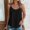 Black #1, variant on Xihbxyly Long Vest Tops for Women Fashion Women Causal Embroidery Round Neck Sling Vest Sleeveless T-Shirt Summer Tops Army Green L