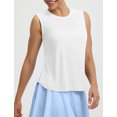 thumbnail image 2 of baleaf Women Sleeveless Workout Tops Athletic Tank Tops White M, 2 of 7