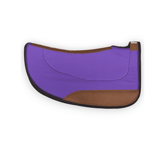 Diamond Wool Contoured Felt Ranch Western Saddle Pad 30x30 Round 1/2 Thickness, Purple