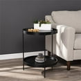 thumbnail image 3 of Table d'Appoint Ronde de Style Ferme en Noir, 3 of 3