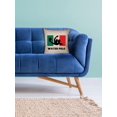 thumbnail image 2 of Mexico Olympic - Water Polo - Flag - Silhouette Decorative Linen Throw Cushion Pillow Case with Insert, 2 of 6