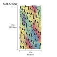 thumbnail image 4 of Ryvnso Musical Notes in Rainbow Oversized Beach Towel Microfiber Bath Blankets Swimming Fitness 37" x 74", 4 of 5