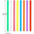 thumbnail image 2 of 100 PCS Jumbo Smoothie Straws, Colorful Disposable Plastic Large Wide-mouthed Milkshake Straw (0.43\\, 2 of 5