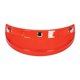 thumbnail image 1 of Visera de casco Sunnimix Pantalla universal de 3 broches retro Rojo transparente, 1 of 7